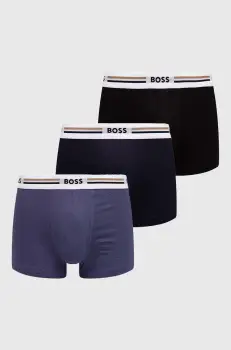 BOSS boxeri 3-pack barbati, culoarea negru, 50492200 imagine