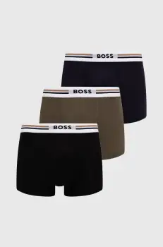 BOSS boxeri 3-pack barbati, culoarea negru, 50492200 imagine