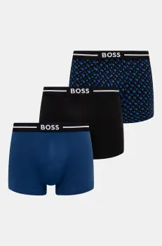 BOSS boxeri 3-pack barbati, culoarea negru, 50517840 imagine