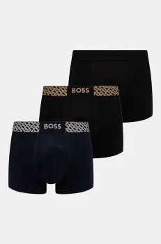 BOSS boxeri 3-pack barbati, culoarea negru, 50524525 imagine