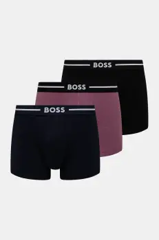 BOSS boxeri 3-pack barbati, culoarea negru, 50532453 imagine