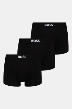 BOSS boxeri 3-pack barbati, culoarea negru, 50544263 imagine