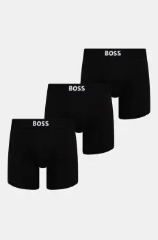 BOSS boxeri 3-pack barbati, culoarea negru, 50544272 imagine