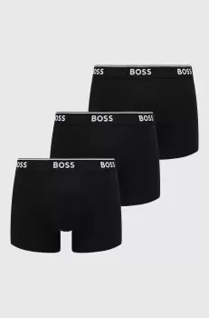 BOSS boxeri 3 pack barbati, culoarea negru imagine