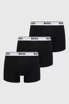 BOSS boxeri 3 pack barbati, culoarea negru imagine