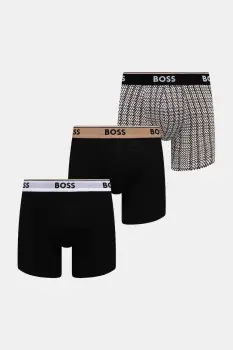 BOSS boxeri 3-pack culoarea negru, 50531685 imagine