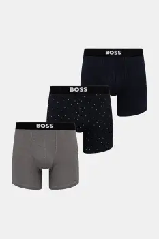 BOSS boxeri 3-pack culoarea negru, 50549856 imagine