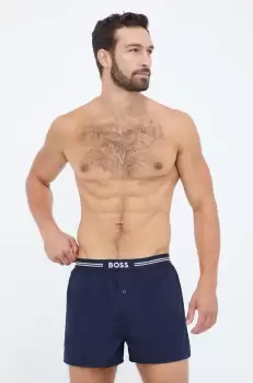 BOSS boxeri de bumbac 3-pack culoarea albastru marin imagine