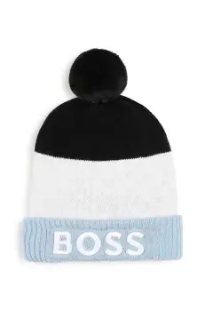 BOSS caciula copii culoarea negru, J51597 imagine