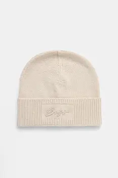 BOSS caciula culoarea bej, 50558673 imagine