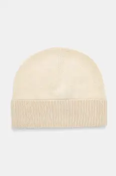 BOSS caciula de casmir culoarea bej, de lana, din tesatura neteda, 50524296 imagine