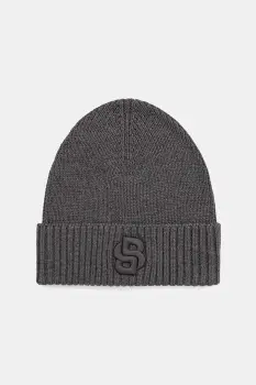 BOSS caciula de lana culoarea gri, 50522444 imagine