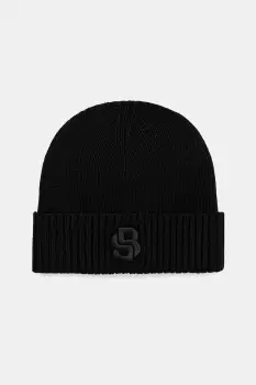 BOSS caciula de lana culoarea negru, 50522444 imagine