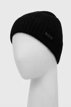 BOSS caciula de lana culoarea negru, de lana imagine