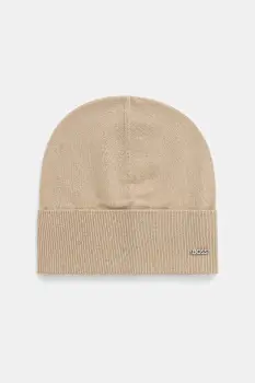 BOSS caciula de lana culoarea negru, de lana, din tesatura unia, 50524276 imagine