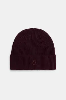 BOSS caciula de lana Leah-B-Icon_hat culoarea violet, 50557673 imagine