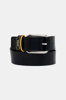 BOSS curea de piele barbati, culoarea negru, 50538936 imagine