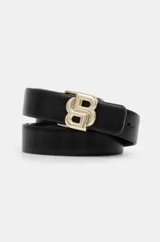 BOSS curea de piele cu doua fete femei, culoarea negru, 50536865 imagine