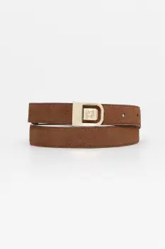 BOSS curea pentru femei, din piele intoarsa B_Icon_Frm_Sr25_sdp imagine