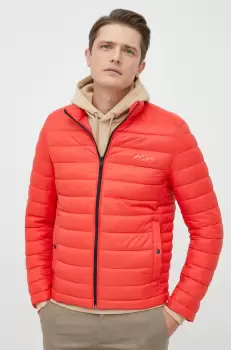 BOSS geaca barbati, culoarea rosu, de tranzitie imagine