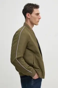 BOSS geaca bomber culoarea verde, de tranzitie, 50532471 imagine