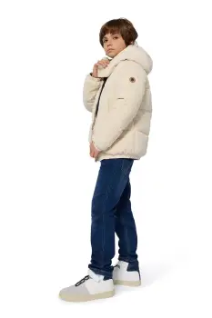 BOSS geaca copii culoarea bej, J52393 imagine