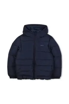 BOSS geaca copii culoarea bleumarin, J52396 imagine