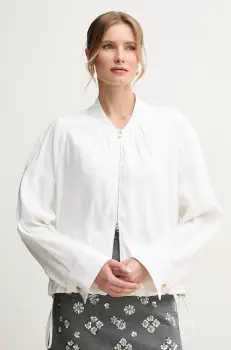 BOSS geaca culoarea alb, de tranzitie, 50537957 imagine