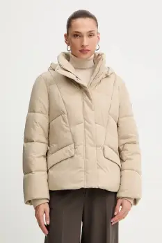 BOSS geaca culoarea bej, de iarna, 50546845 imagine