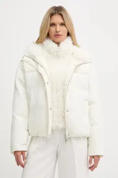 BOSS geaca culoarea bej, de iarna, oversize, 50546842 imagine