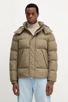 BOSS geaca culoarea maro, de iarna, oversize, 50551599 imagine