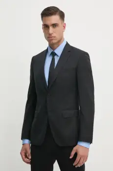 BOSS geaca de lana culoarea negru, 50469171 imagine