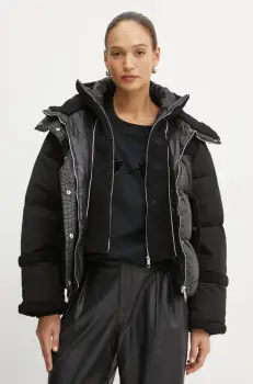 BOSS geaca de puf femei, culoarea negru, de iarna, 50524479 imagine