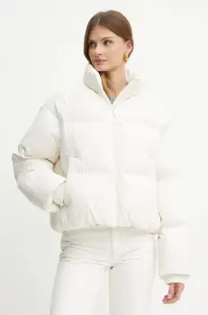 BOSS geaca femei, culoarea alb, de iarna, oversize, 50524026 imagine