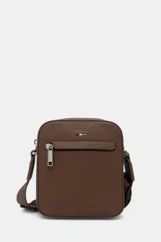 BOSS geanta mica pentru barbati cu imitatie de piele Ray_NS zip N. imagine