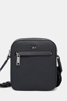 BOSS geanta mica pentru barbati cu imitatie de piele Ray_NS zip N. imagine