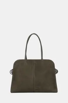 BOSS geanta shopper pentru femei cu imitatie de piele intoarsa Clarice Tote SU imagine