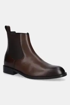 BOSS ghete chelsea de piele Tayil culoarea maro, 50552489 imagine