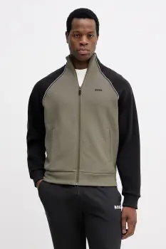 BOSS Green bluza culoarea verde, neted, 50553566 imagine
