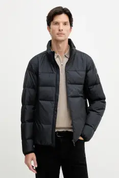 BOSS Green geaca de puf culoarea bleumarin, de tranzitie, 50544322 imagine