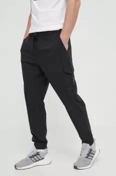 Boss Green pantaloni de trening culoarea negru, neted imagine