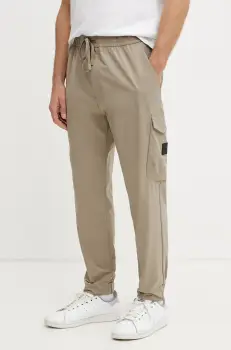 BOSS Green pantaloni de trening culoarea verde, neted imagine