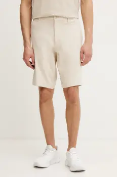 BOSS Green pantaloni scurti barbati, culoarea bej, 50511436 imagine