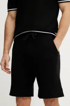 BOSS Green pantaloni scurti barbati, culoarea negru, 50537163 imagine