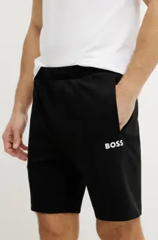 BOSS Green pantaloni scurti barbati, culoarea negru, 50537819 imagine