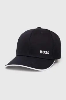 Boss Green sapca de baseball din bumbac culoarea albastru marin, cu imprimeu, 50519219 imagine