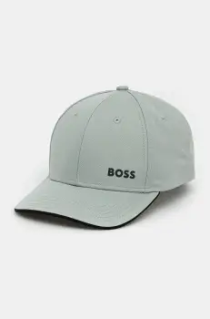 BOSS Green sapca de baseball din bumbac culoarea verde, cu imprimeu, 50519219 imagine