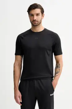 BOSS Green tricou culoarea negru, cu imprimeu, 50531240 imagine