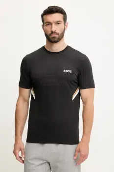 BOSS Green tricou culoarea negru, cu imprimeu, 50543329 imagine