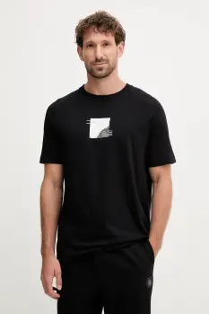 BOSS Green tricou culoarea negru, cu imprimeu, 50548093 imagine